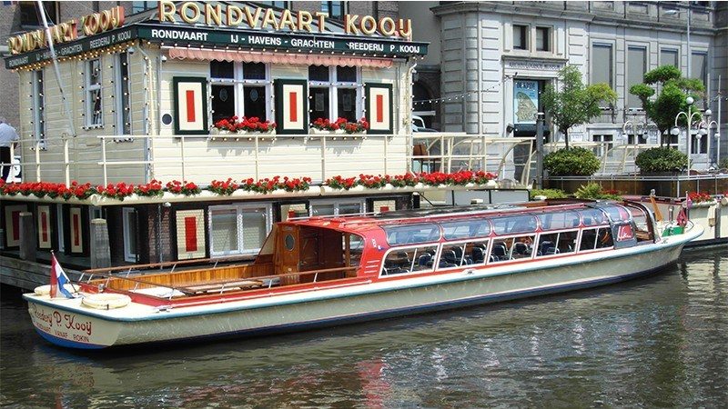 Positive Travel Amsterdam Guide beautiful historic Rederij Kooij boat